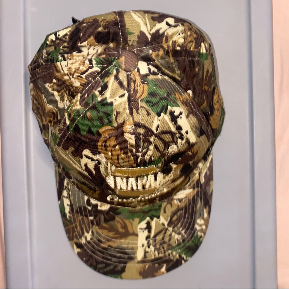 NAPA Baseball Hat Camouflage Adjustable Strap Back "Know How" Green/Brown